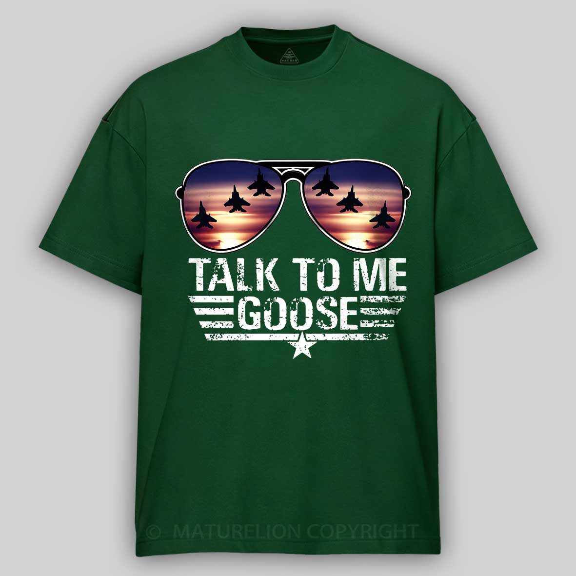 Maturelion Talk to me Goose  Cotton T-shirt