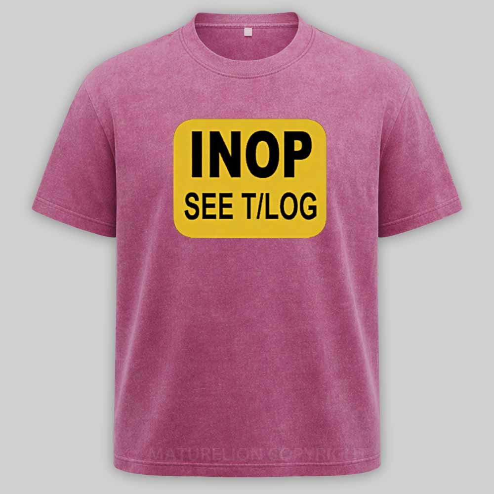 Maturelion INOP SEE T/LOG Washed T-shirt