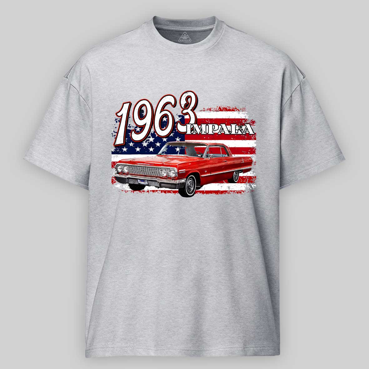 Maturelion 1963 63 Impala Lowrider Ss 4th Of July American Cotton T-shirt