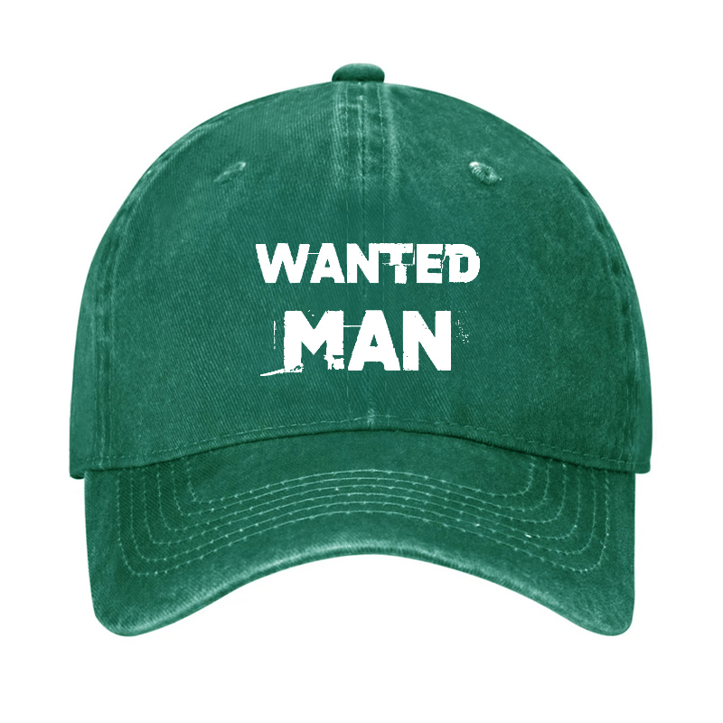 Wanted Man Funny Sarcastic Baseball Cap-Maturelion
