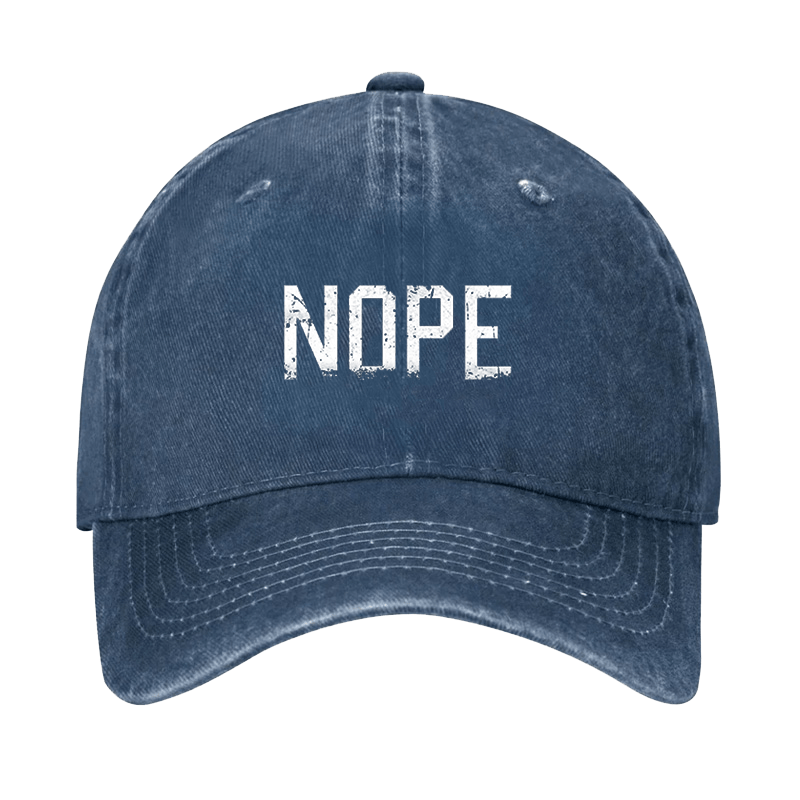 Nope Funny Sarcastic Cap-Maturelion