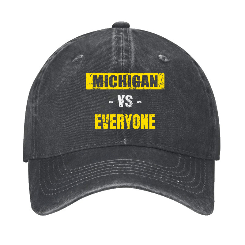 Michigan Vs Everyone Pride Baseball Cap-Maturelion