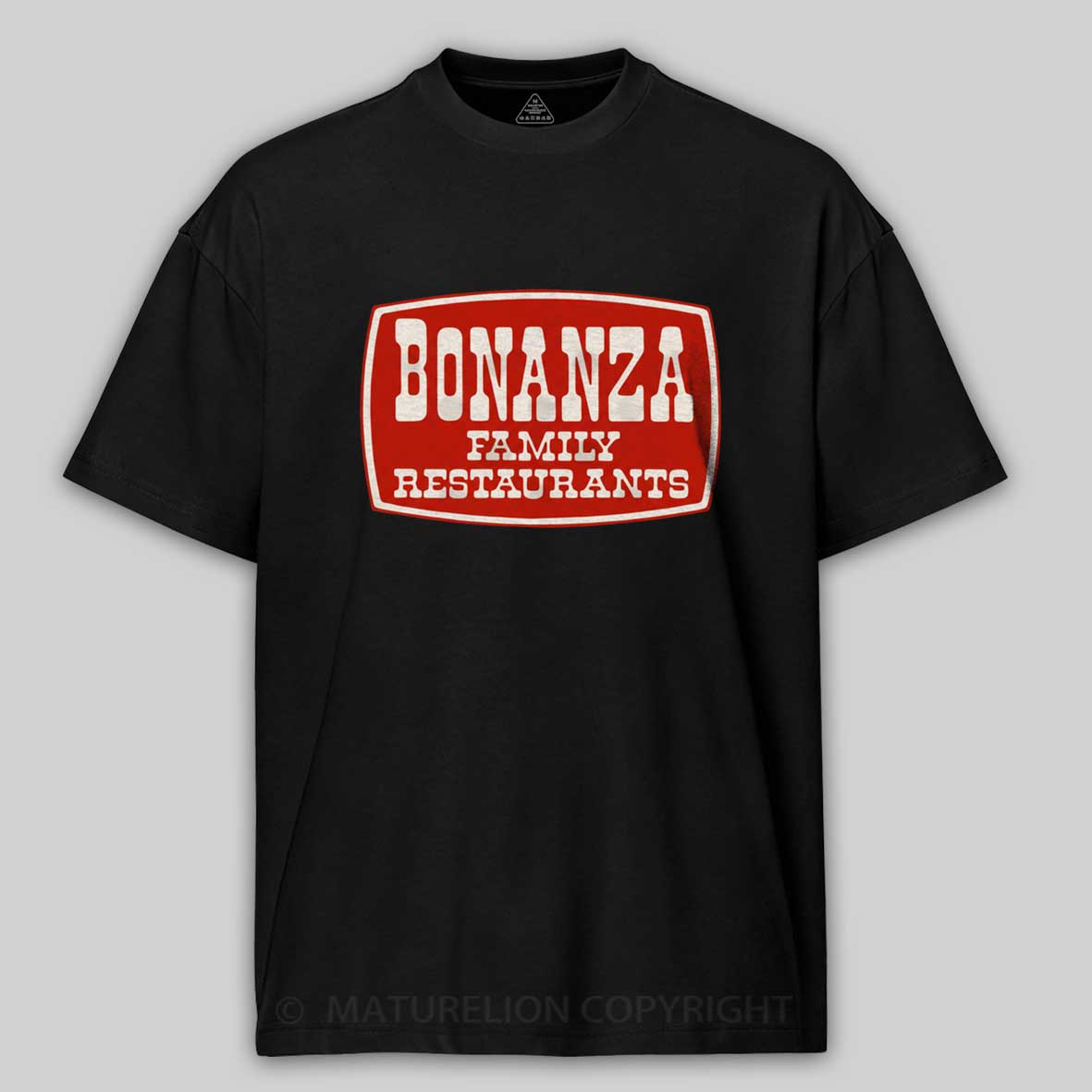 Maturelion Bonanza Family Restaurants Funny Movie T-shirt