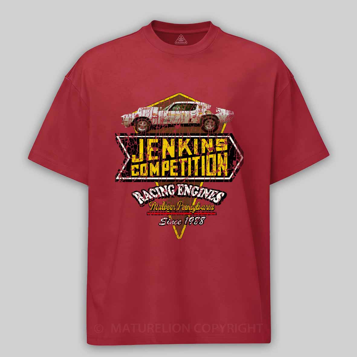 Maturelion JENKINS COMPETITION RACING ENGINES // 1955 VINTAGE Cotton T-shirt