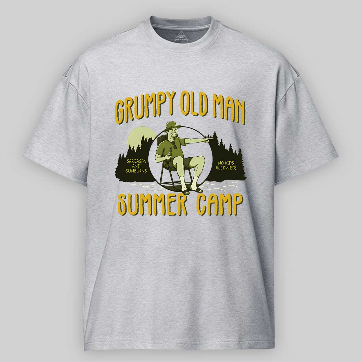 Maturelion Grumpy Old Man Summer Camp Cotton T-shirt