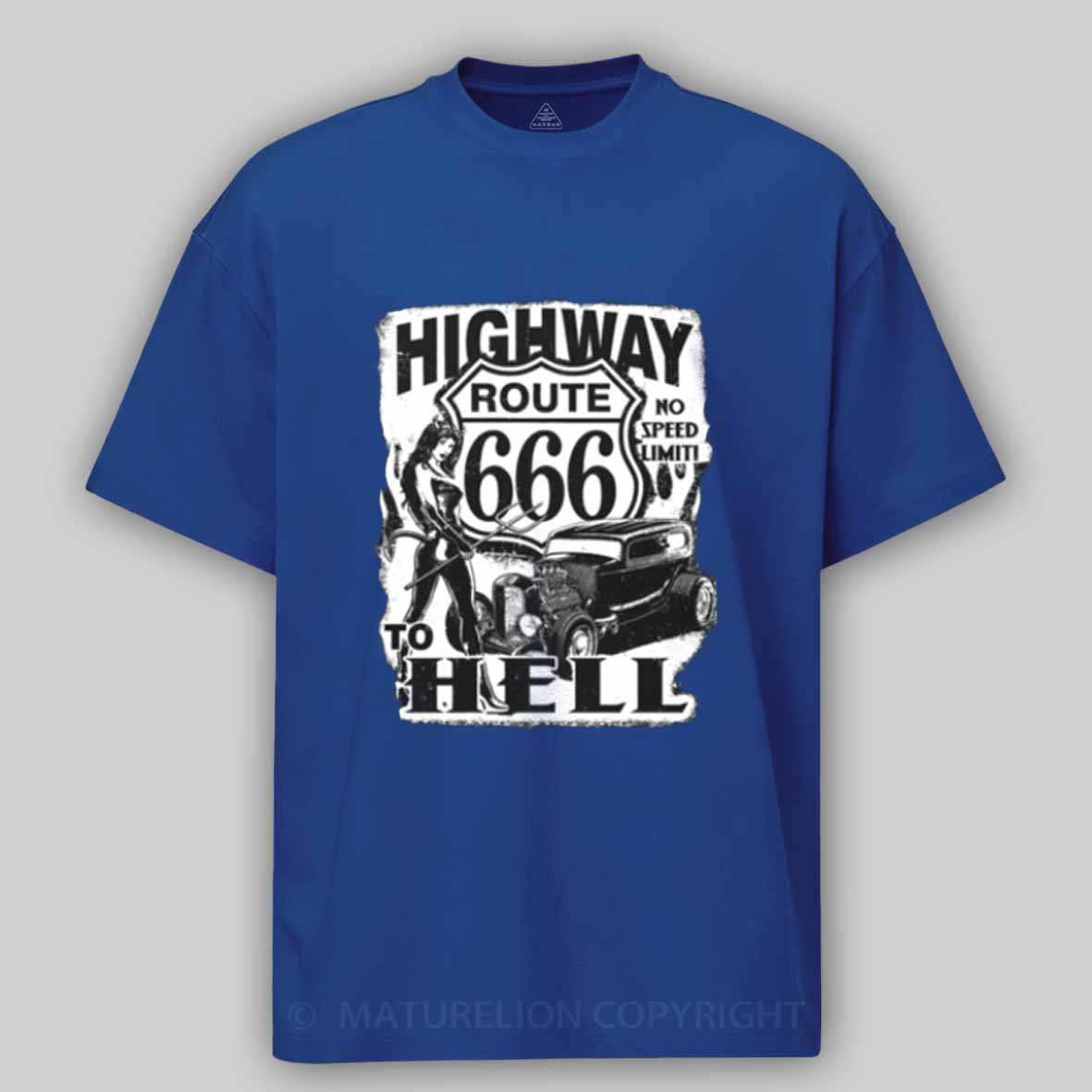 Maturelion Route 666 - Highway to hellCotton T-shirt