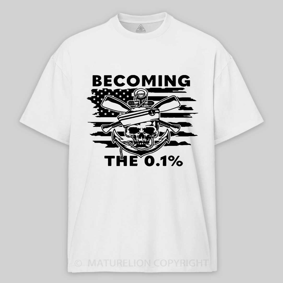 Maturelion Men's T-Shirt Becoming The 0.1% Cotton T-Shirt