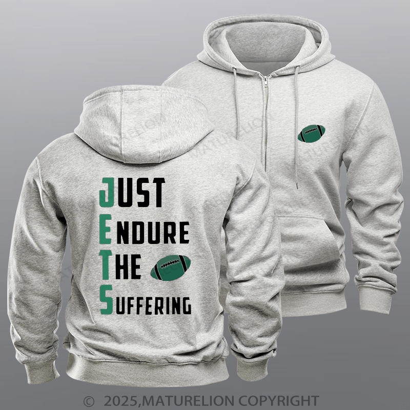Maturelion Super Bowl Hoodie The Suffering Funny Fleece Zipper Hoodie