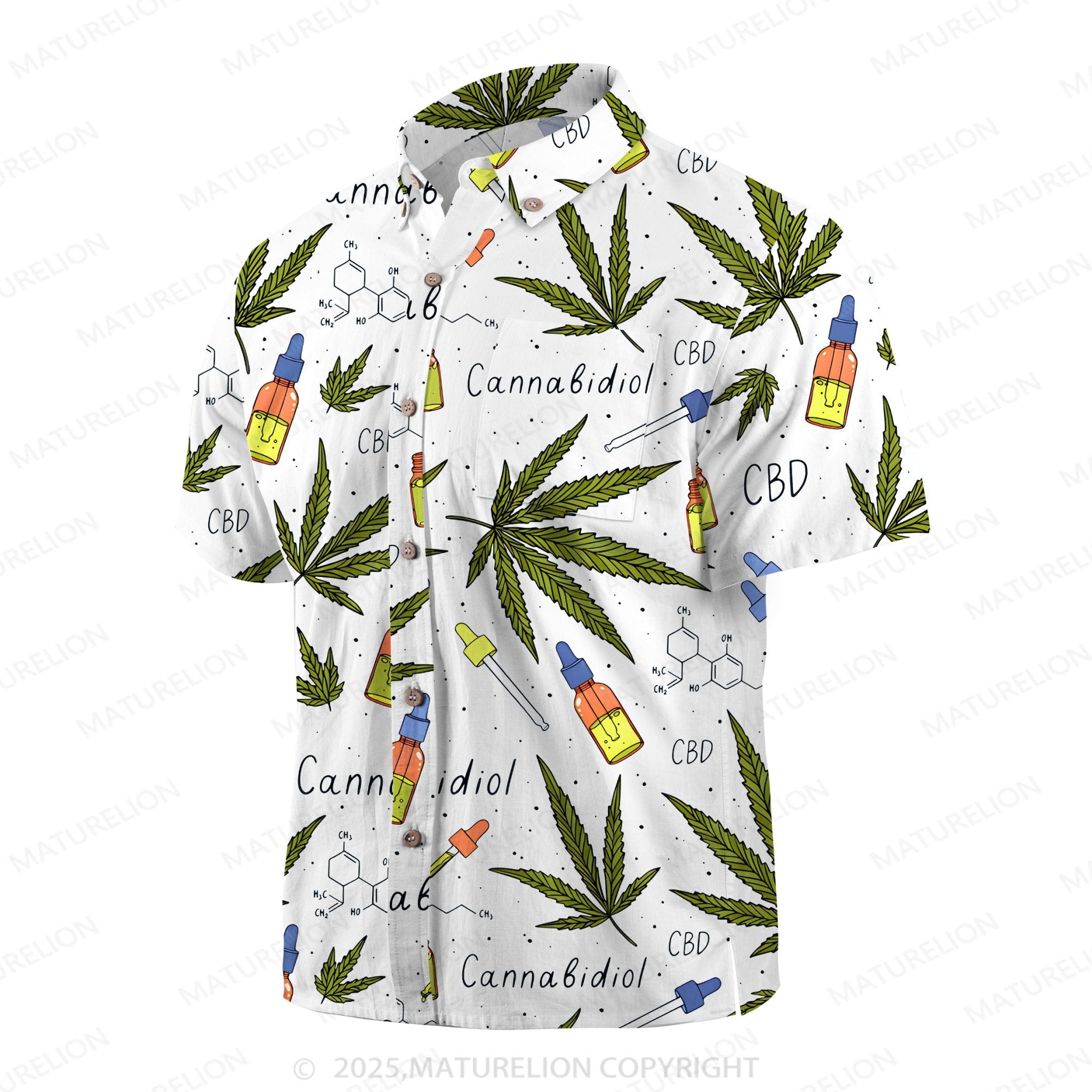 Maturelion Coastal Dream Button Up Shirt