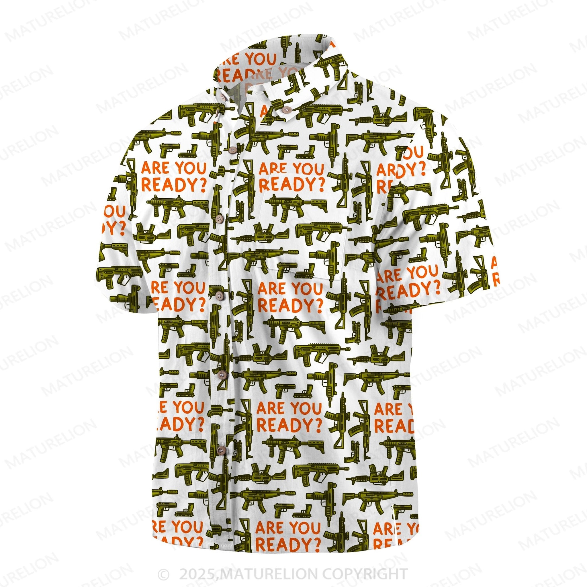 Maturelion Coconut Bay Button Up Shirt