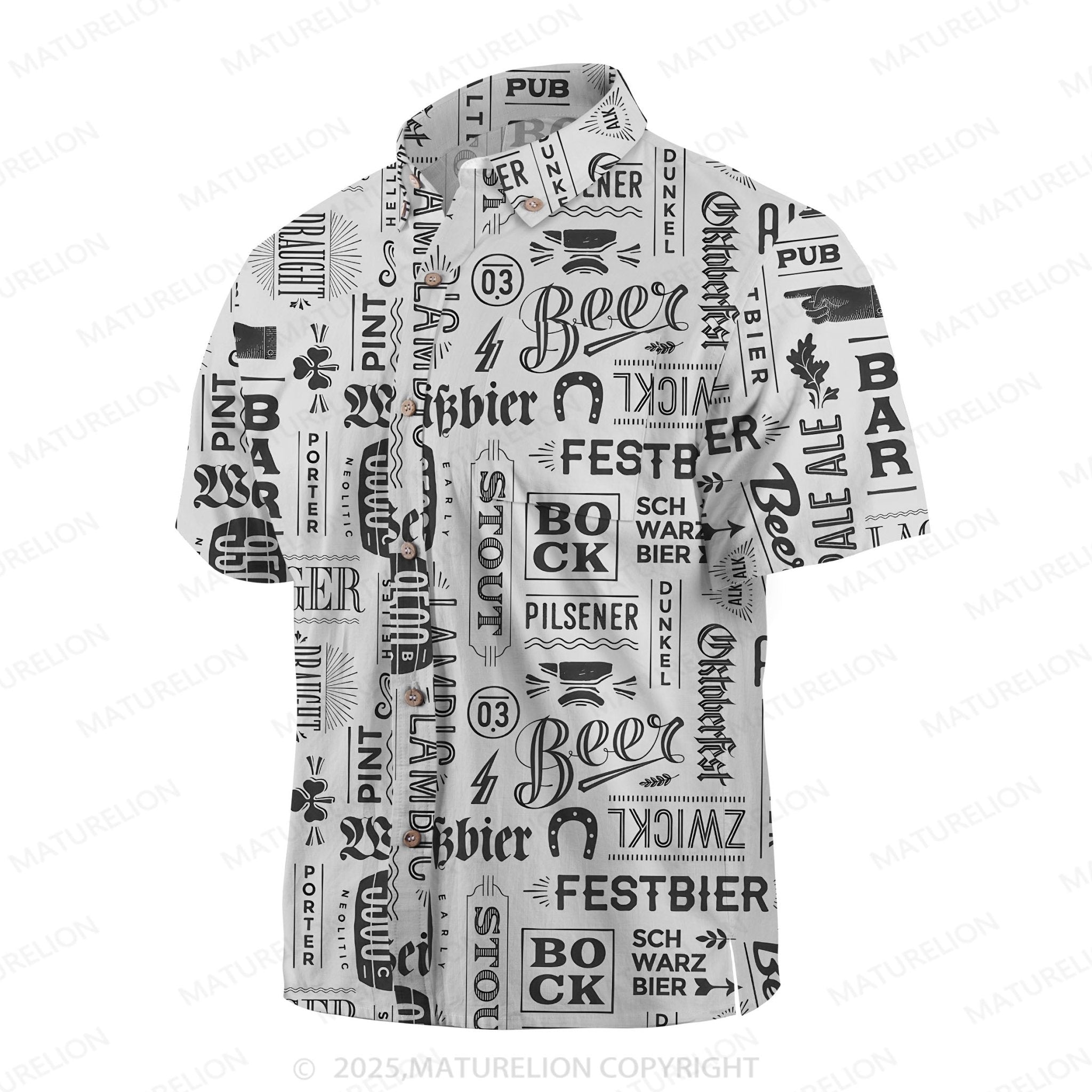 Maturelion Sunset Vibes Button Up Shirt