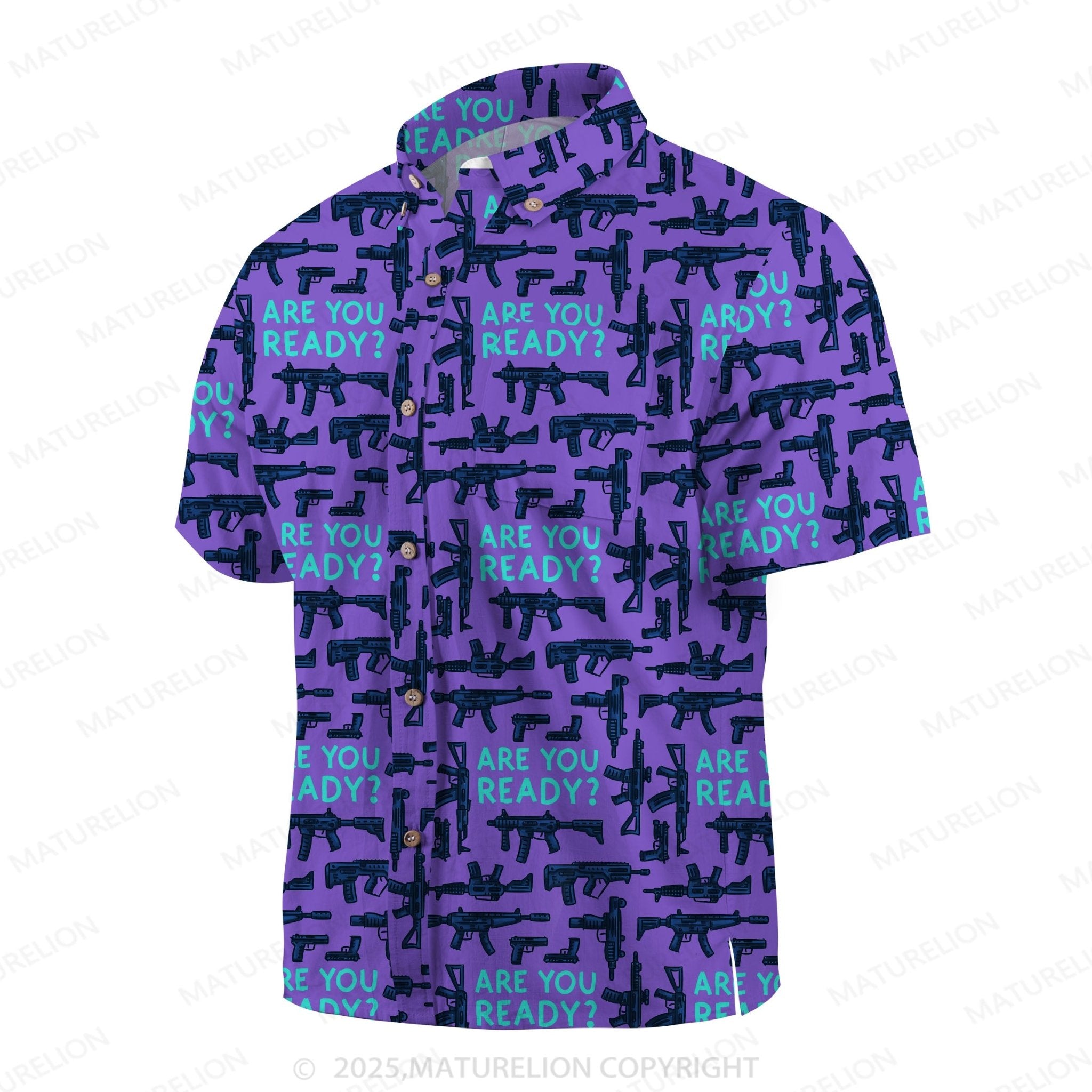 Maturelion Coconut Bay Button Up Shirt