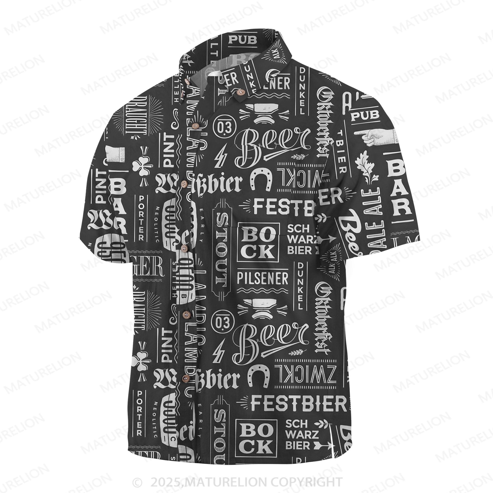Maturelion Sunset Vibes Button Up Shirt