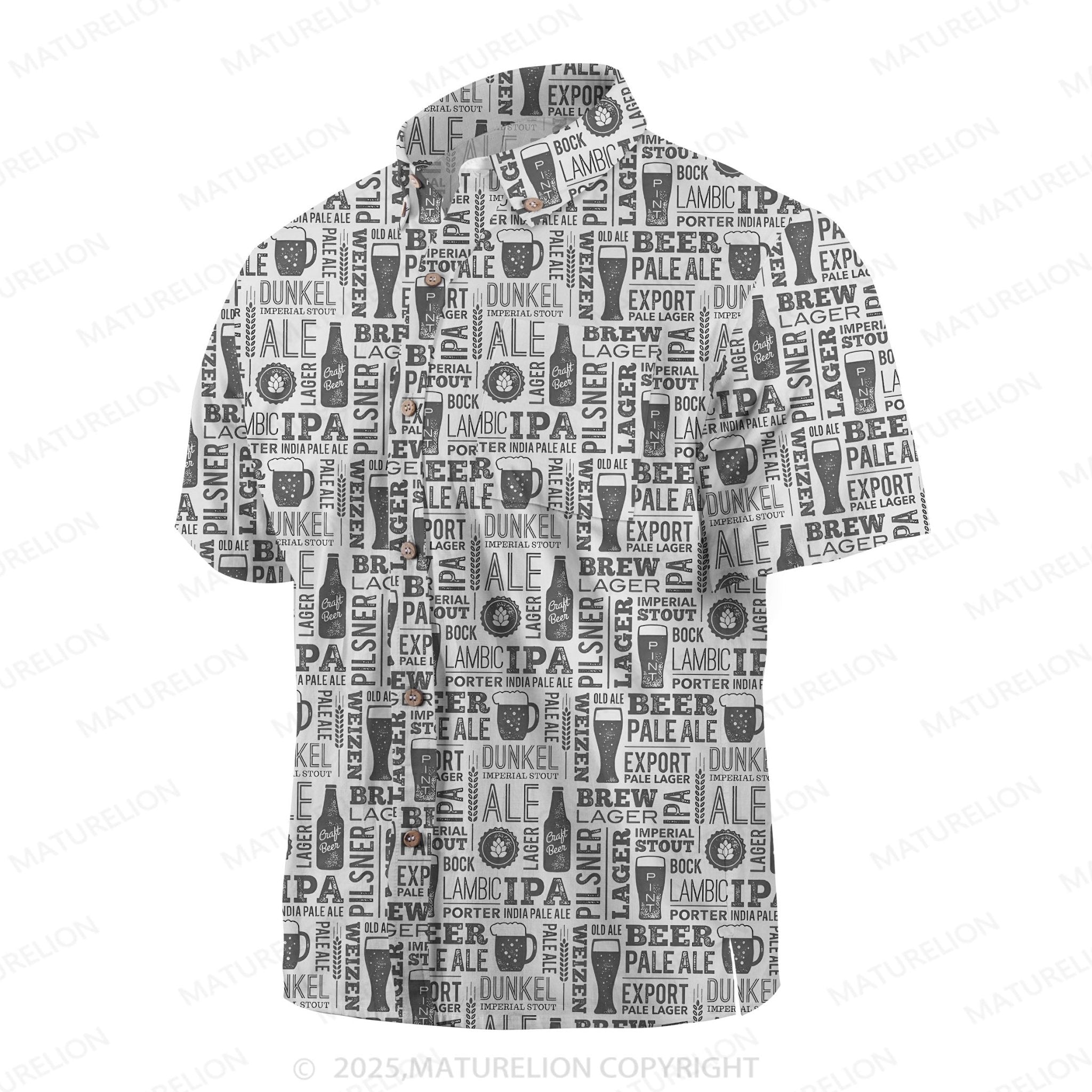 Maturelion Surf and Sand Button Up Shirt