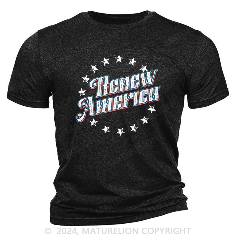 Maturelion Renew America Cotton T-Shirt Sale-Maturelion