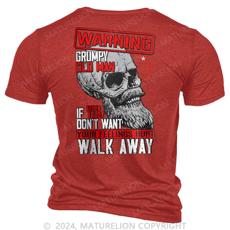 Maturelion Warning: Grumpy Old Man T-shirt