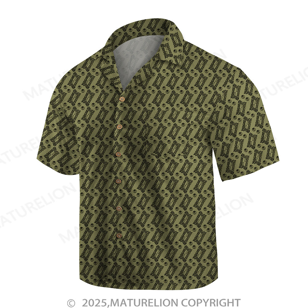 Maturelion Men's Hawaiian Shirt Floral Rush Hawaiian Shirt