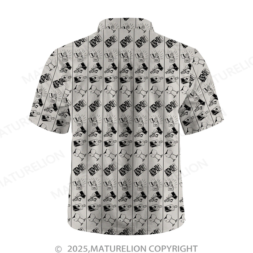 Maturelion Floral Rush Button Up Shirt