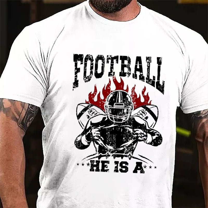 Super Bowl Football Cotton T-shirt-Maturelion