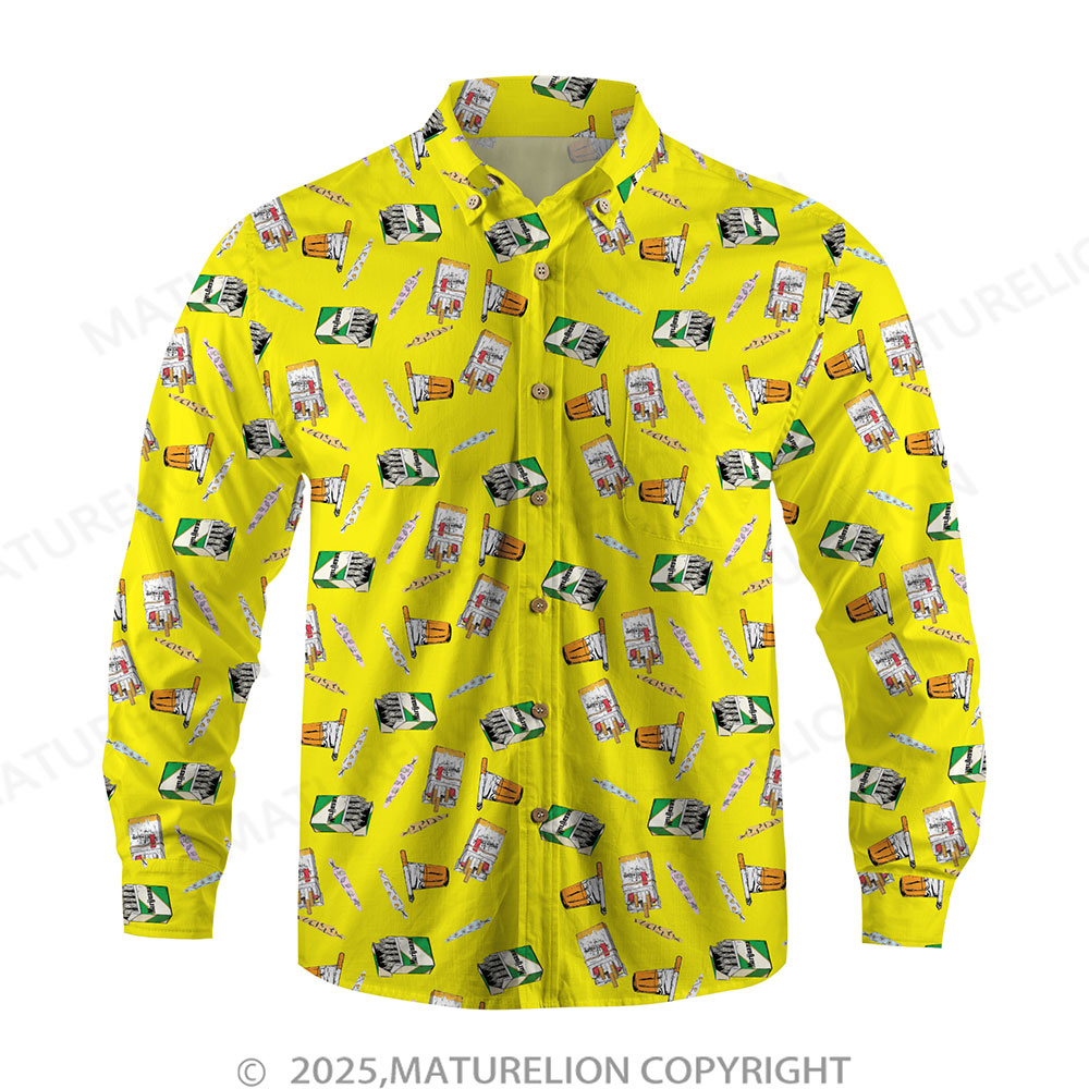 Maturelion Men's Button Pocket ShirtTropical Bliss and Endless Thrills Hawaiian Shirt