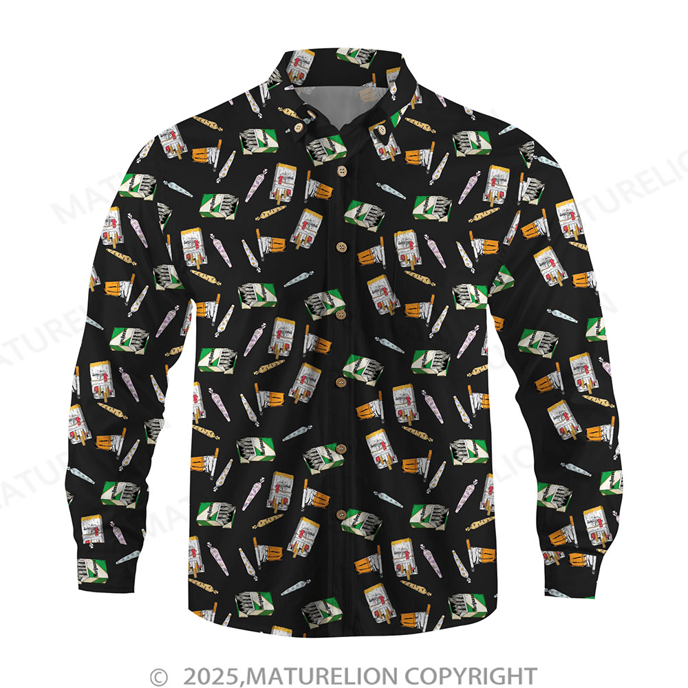 Maturelion Men's Button Pocket ShirtSeduction in the Sand Hawaiian Shirt