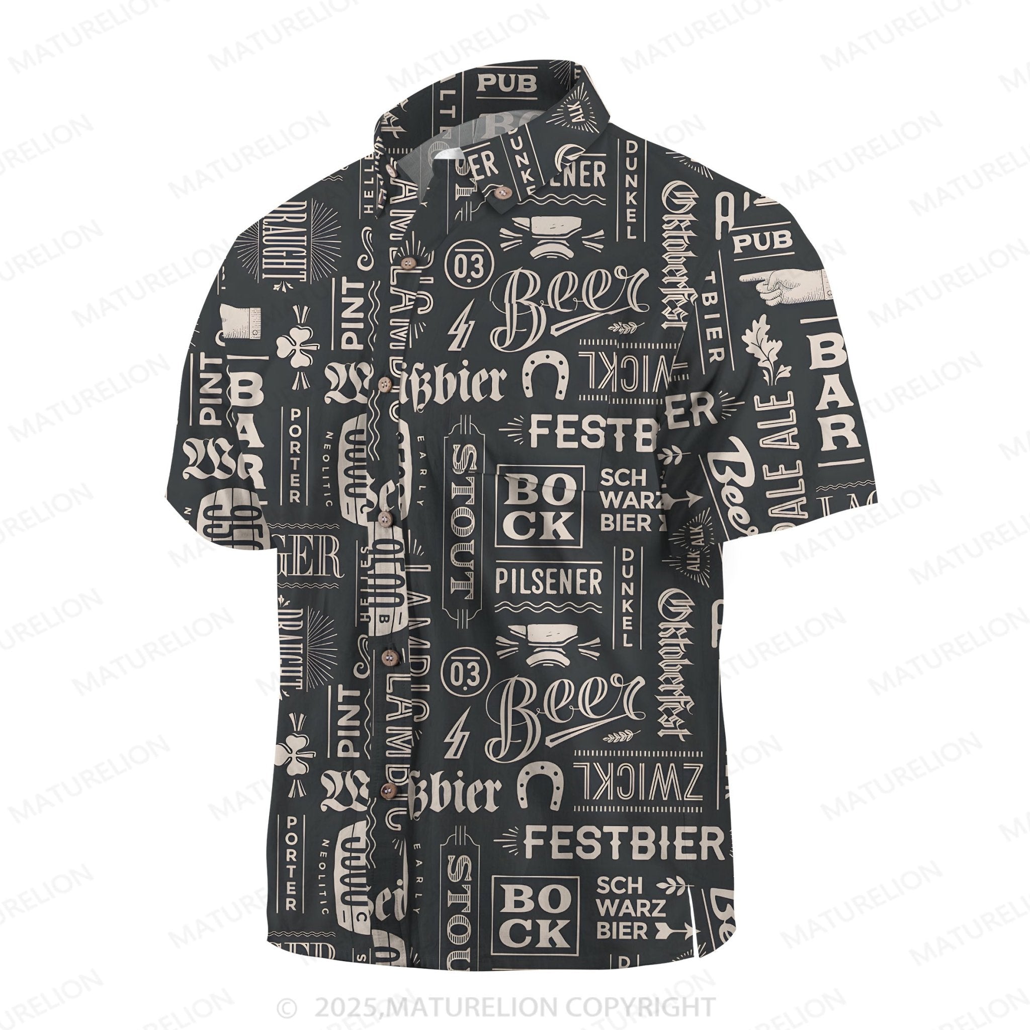 Maturelion Sunset Vibes Button Up Shirt