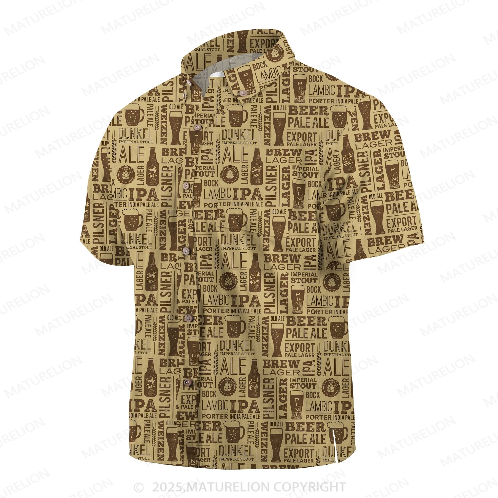 Maturelion Surf and Sand Button Up Shirt