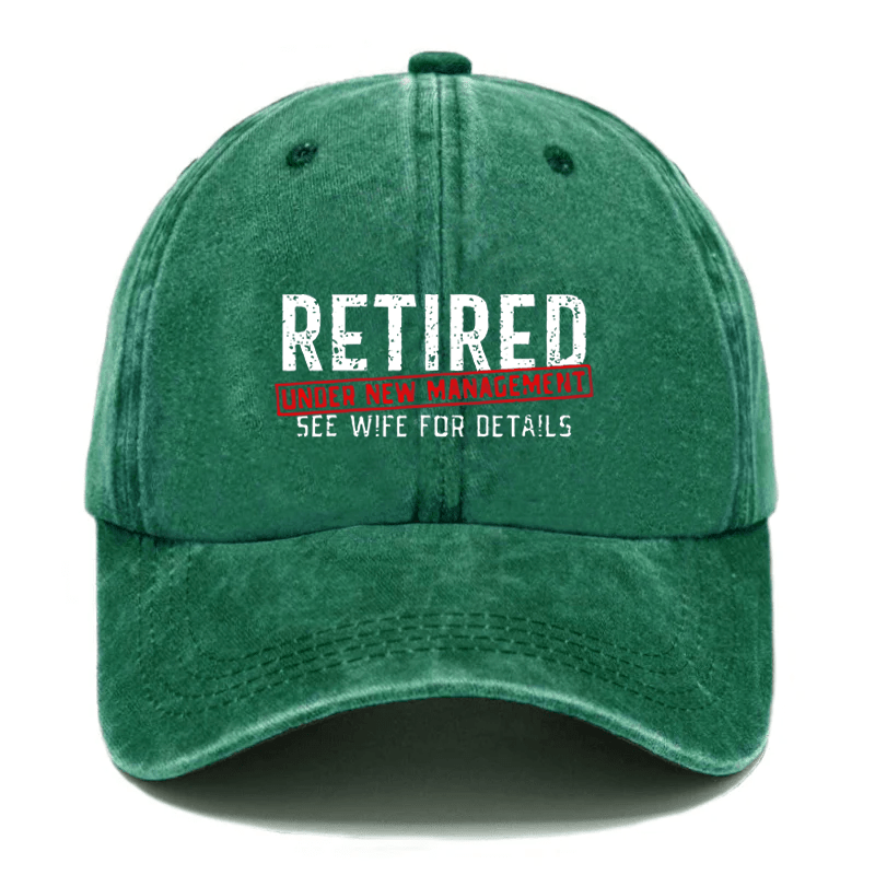 Maturelion Retired Under New Management See Wife For Details Cap (Free Customization)