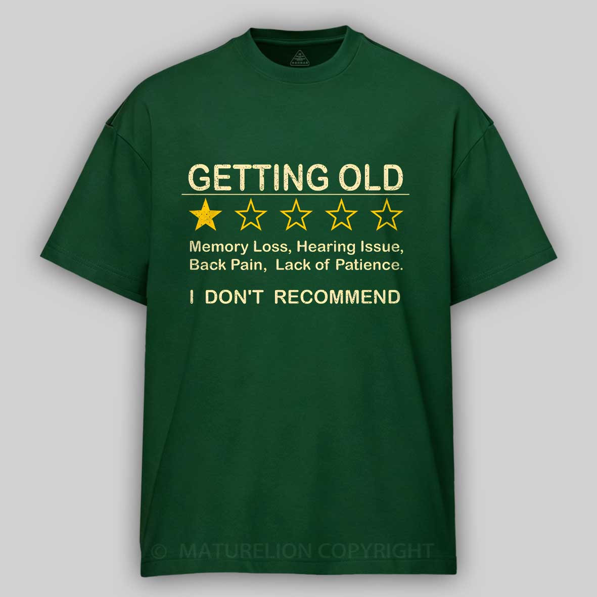 Maturelion Getting Old Cotton T-shirt