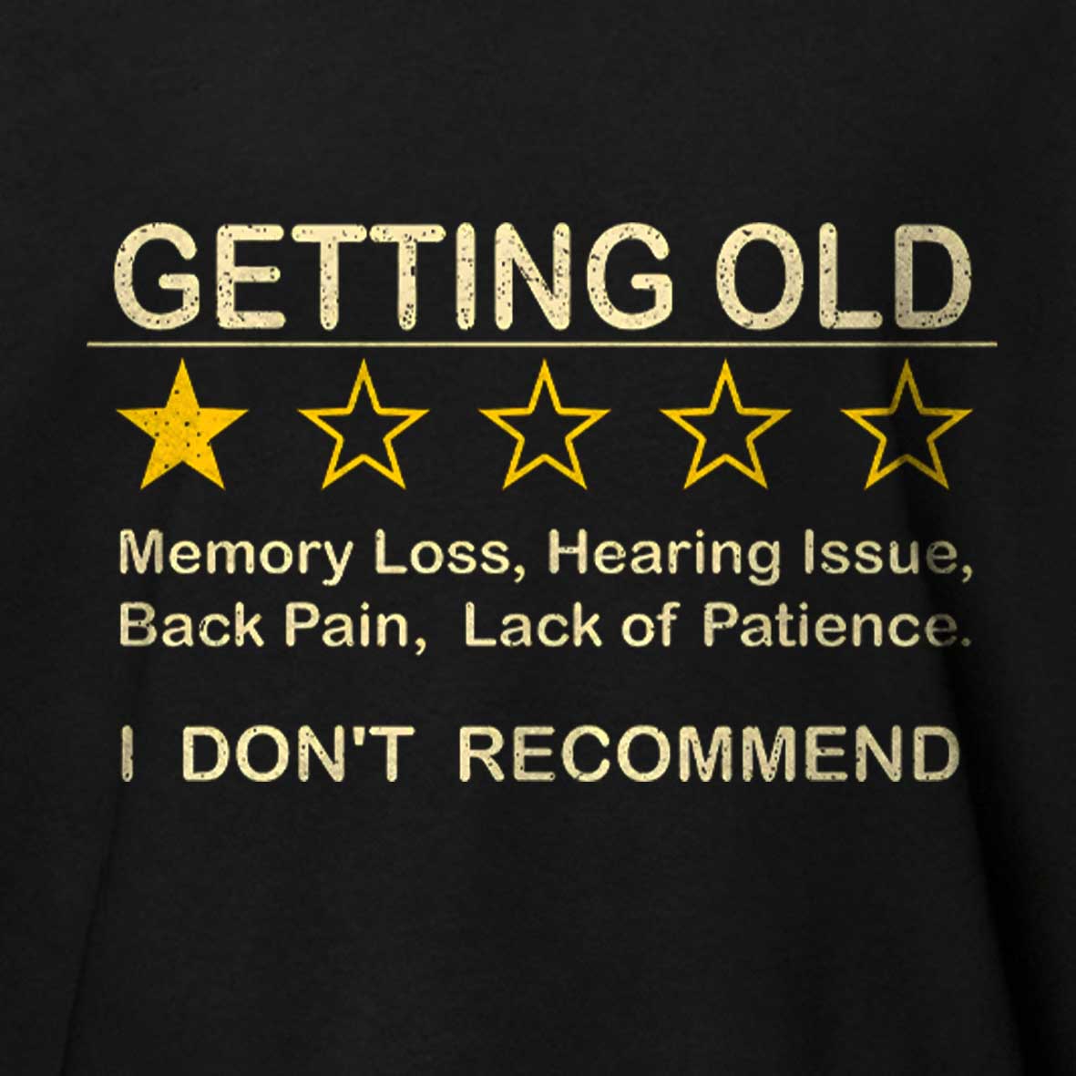 Maturelion Getting Old Cotton T-shirt