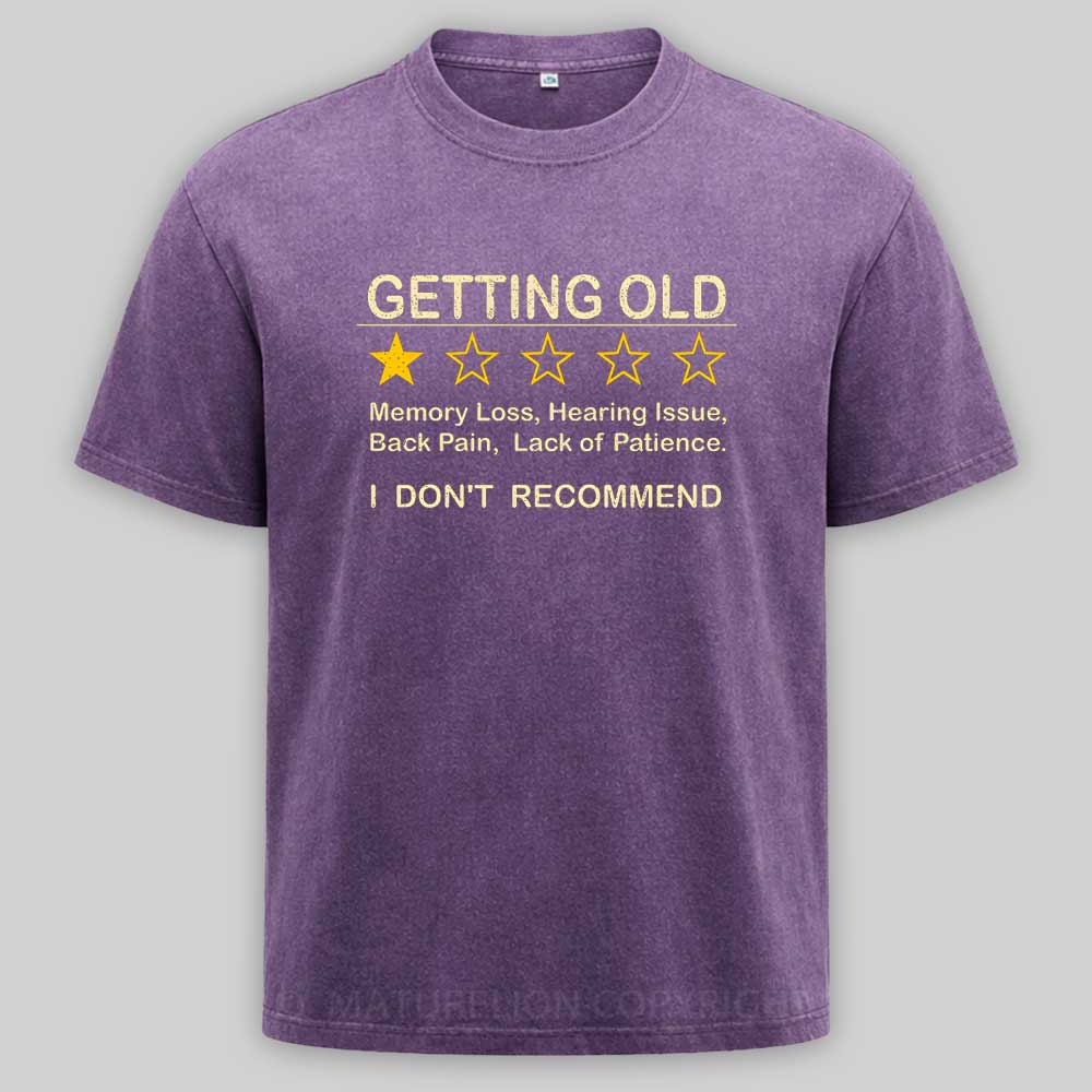 Maturelion Getting Old Washed T-shirt