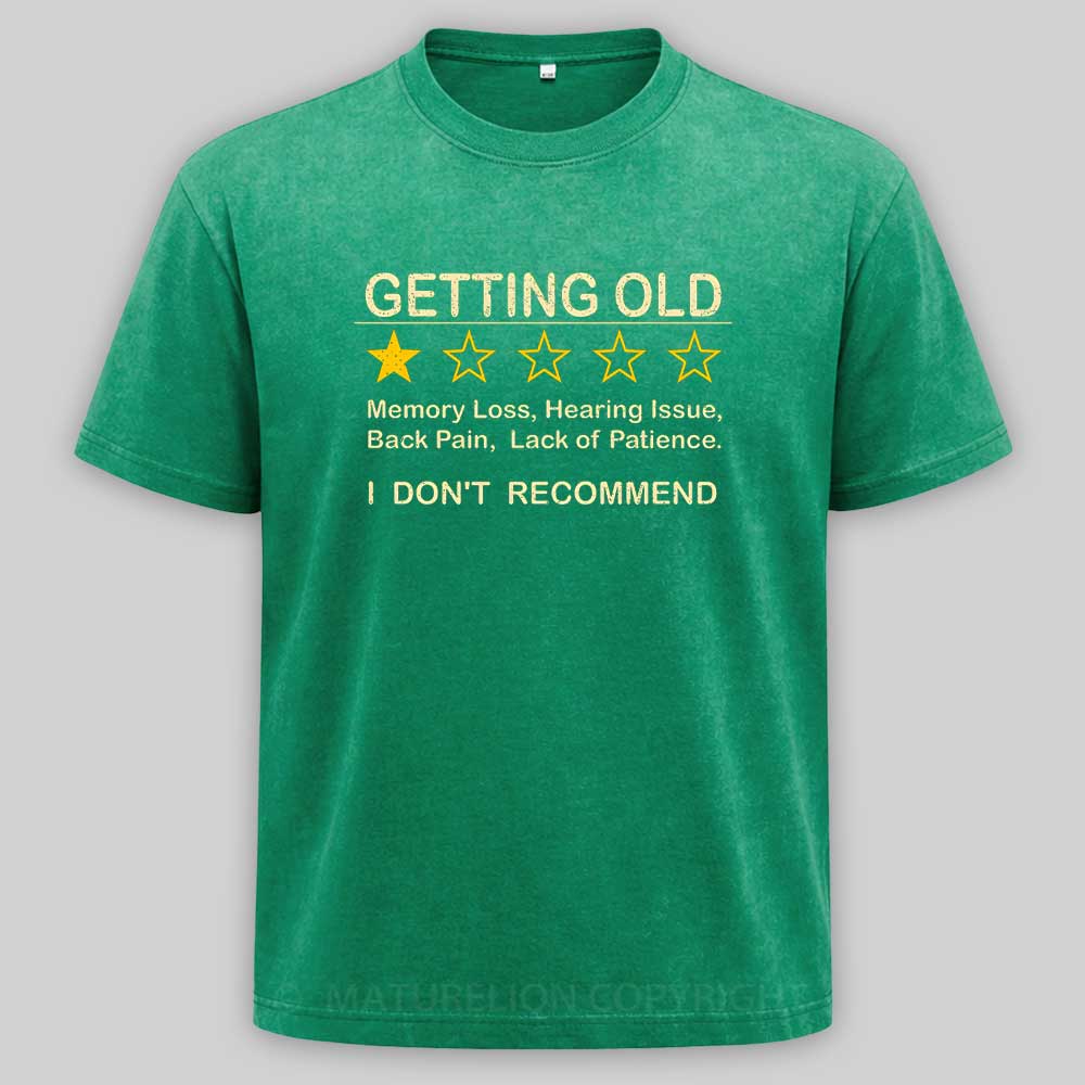 Maturelion Getting Old Washed T-shirt