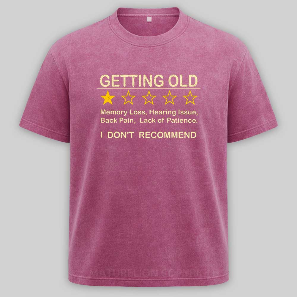 Maturelion Getting Old Washed T-shirt