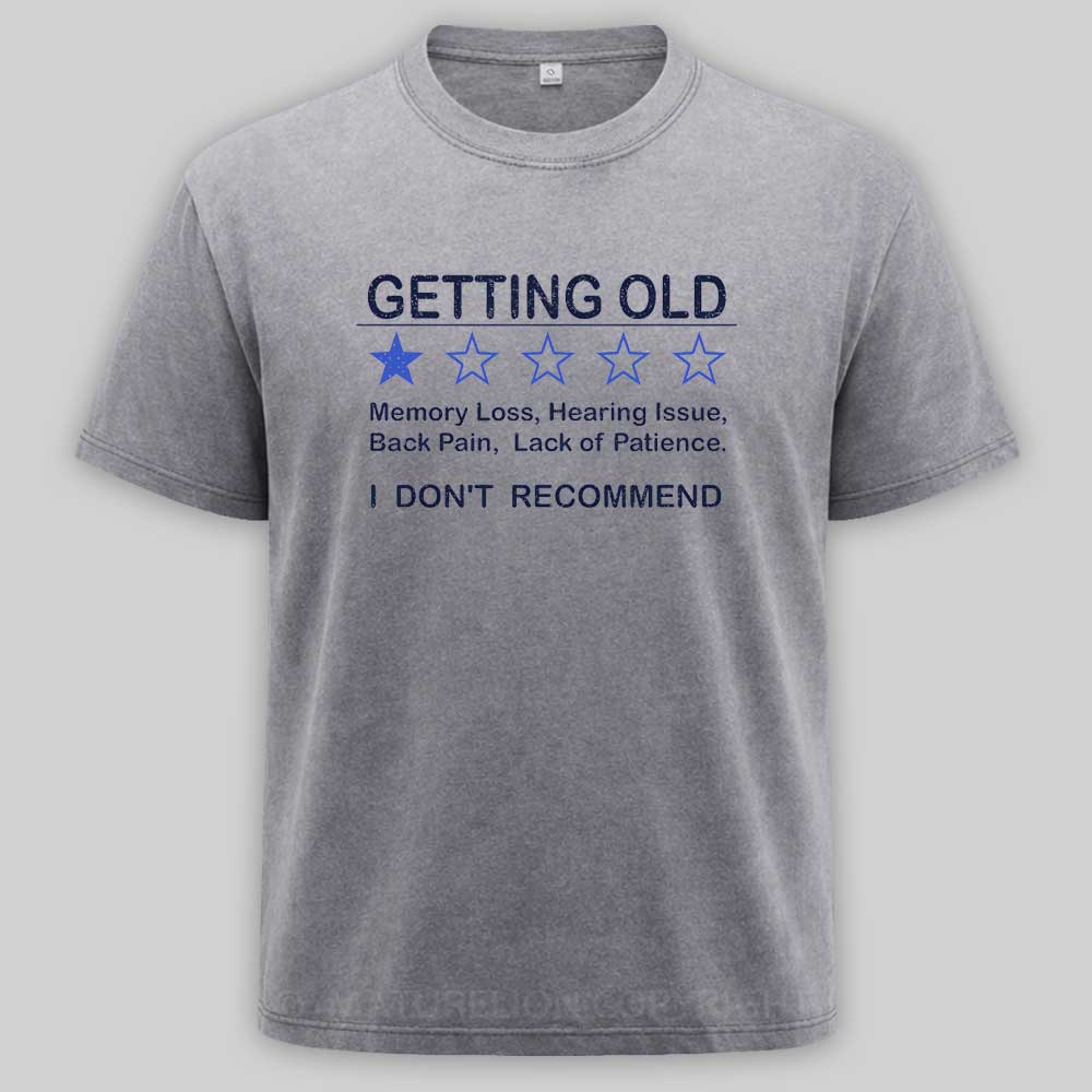 Maturelion Getting Old Washed T-shirt