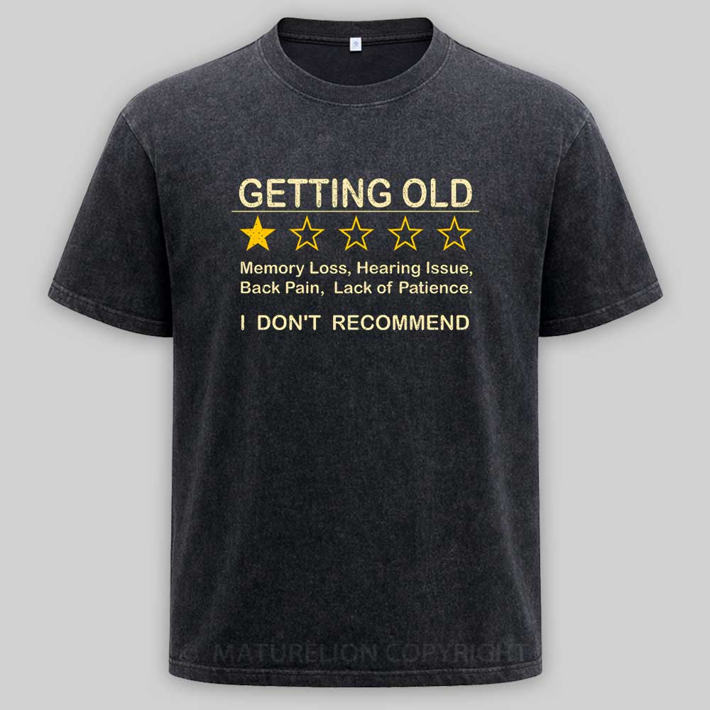 Maturelion Getting Old Washed T-shirt