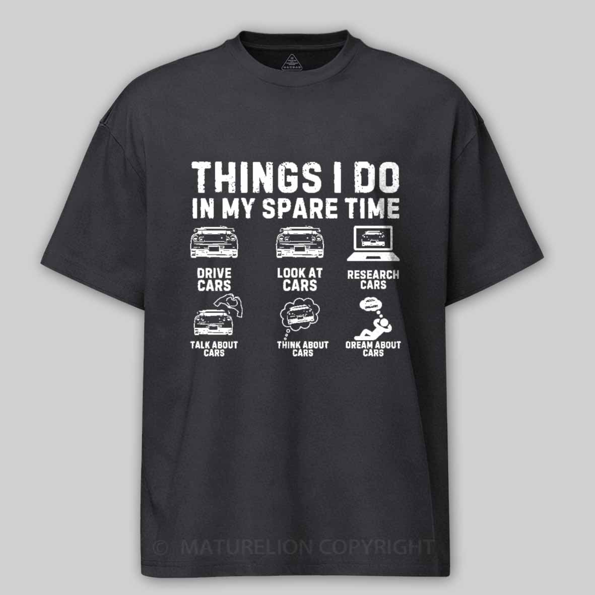 Maturelion Funny Car Lover Enthusiast Cotton T-shirt