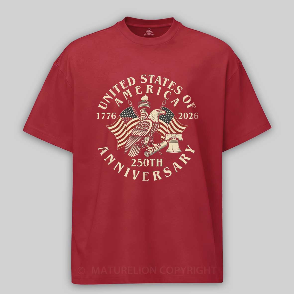 Maturelion Eagle America 250th Anniversary T-Shirt