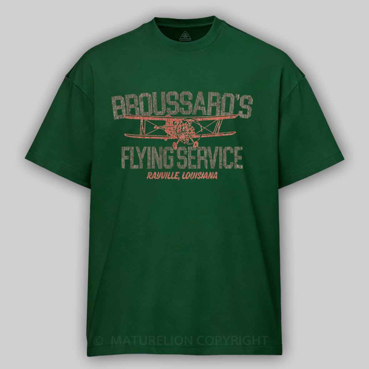 Maturelion Broussard’s Flying Service 1963 Cotton T-shirt