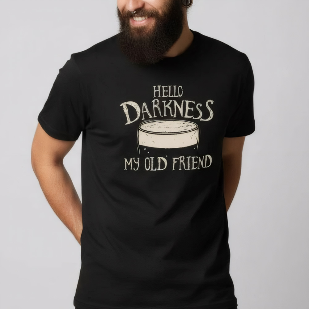 Maturelion Hello Darkness My Old Friend Cotton T-shirt