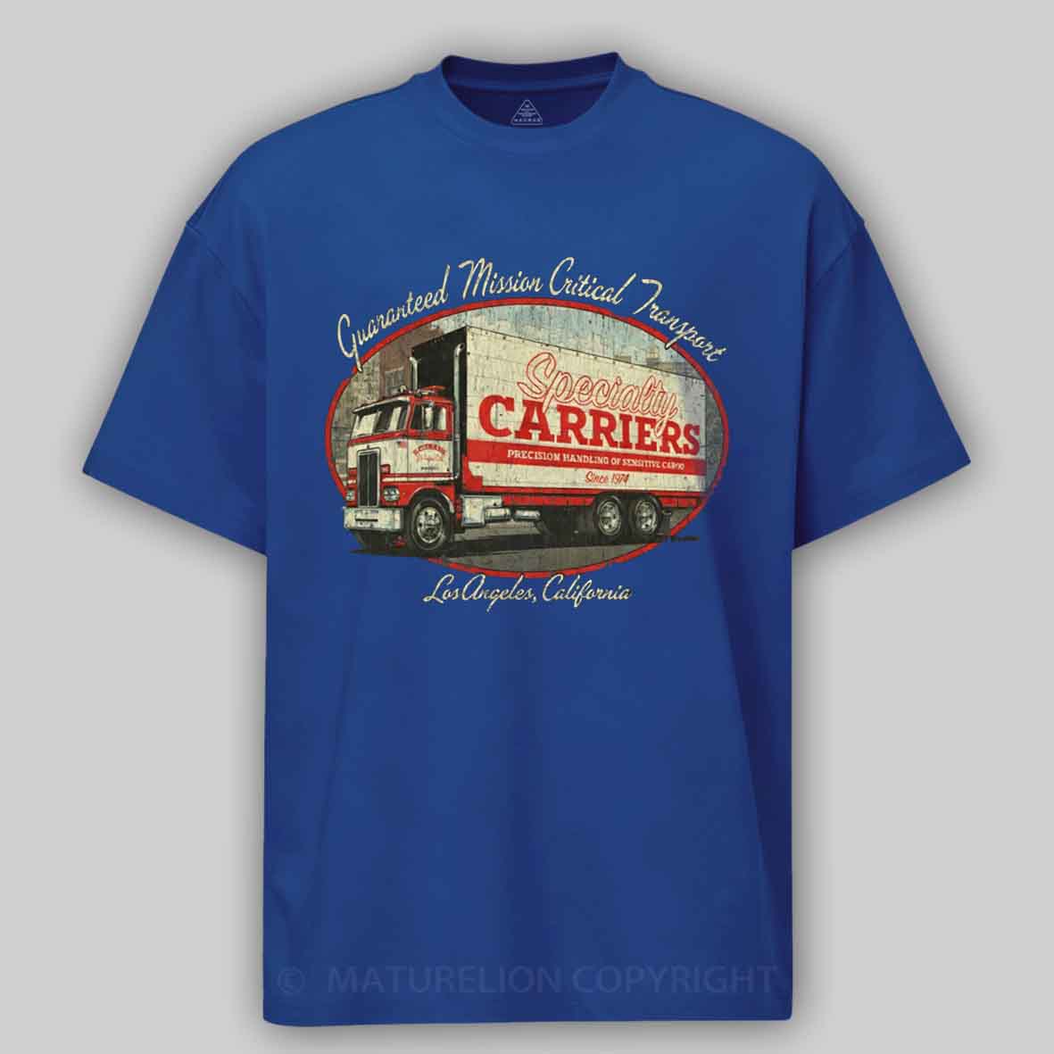 Maturelion Specialty Carriers Los Angeles 1974 Cotton T-shirt