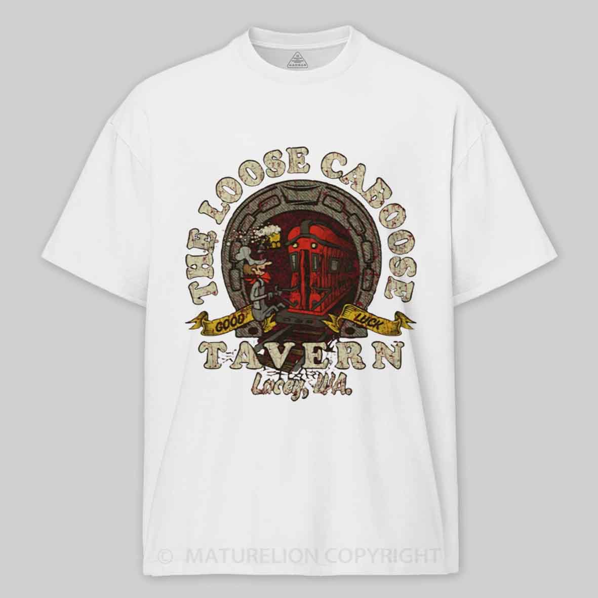 Maturelion The Loose Caboose Tavern 1967 Cotton T-shirt