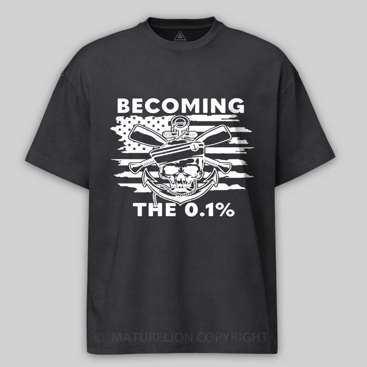 Maturelion Men's T-Shirt Becoming The 0.1% Cotton T-Shirt