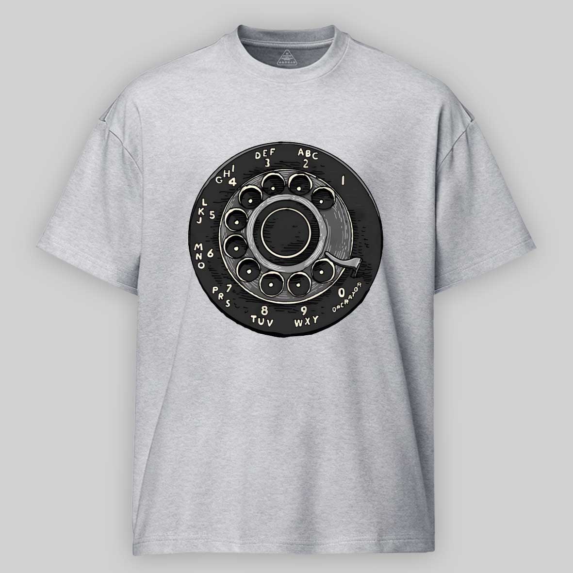 Maturelion Retro Rotary Dial Phone Cotton T-shirt