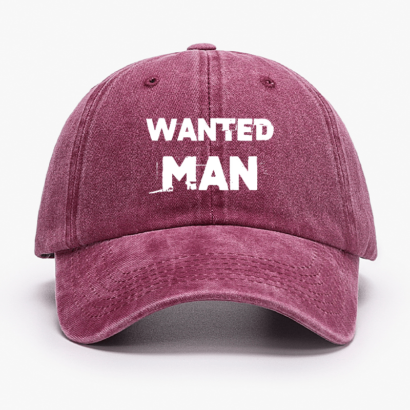 Wanted Man Funny Sarcastic Baseball Cap-Maturelion