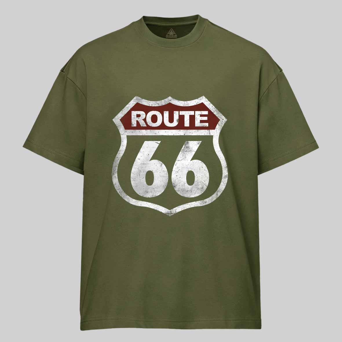 Maturelion Historic Route 66 Vintage Cotton T-shirt