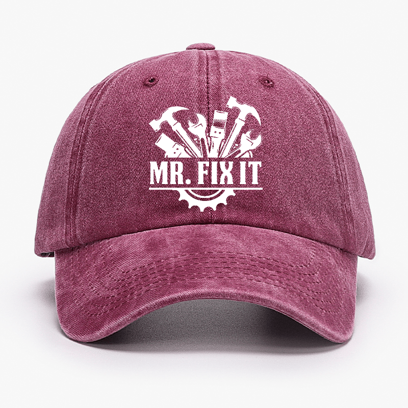 Mr. Fix It Funny Dad Gift Baseball Cap-Maturelion