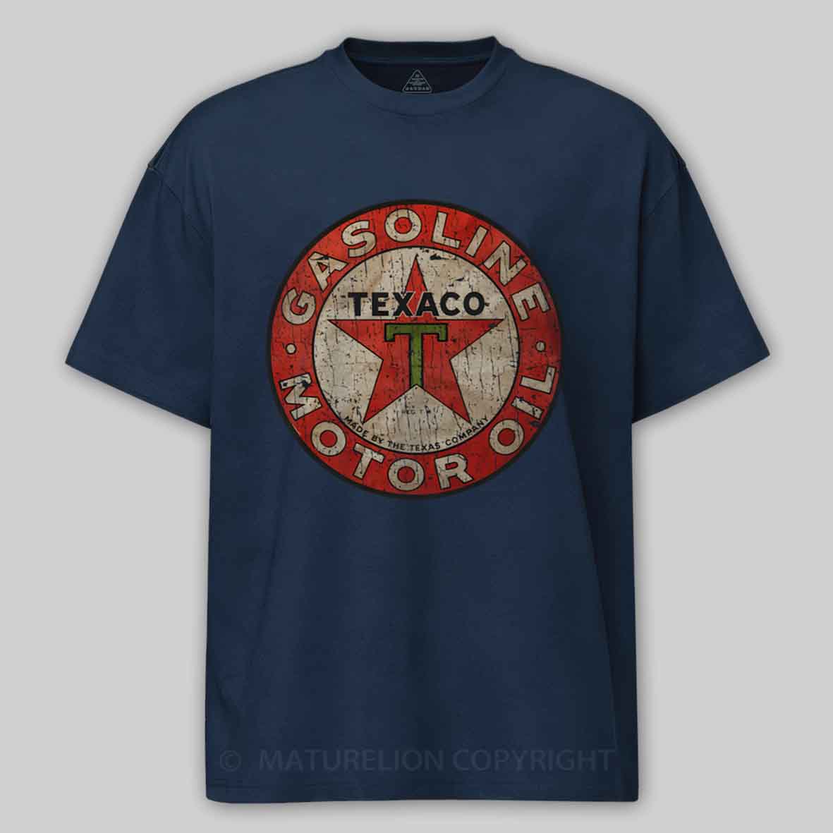 Maturelion Texaco - Vintage Gasoline Motor Oil Cotton T-shirt