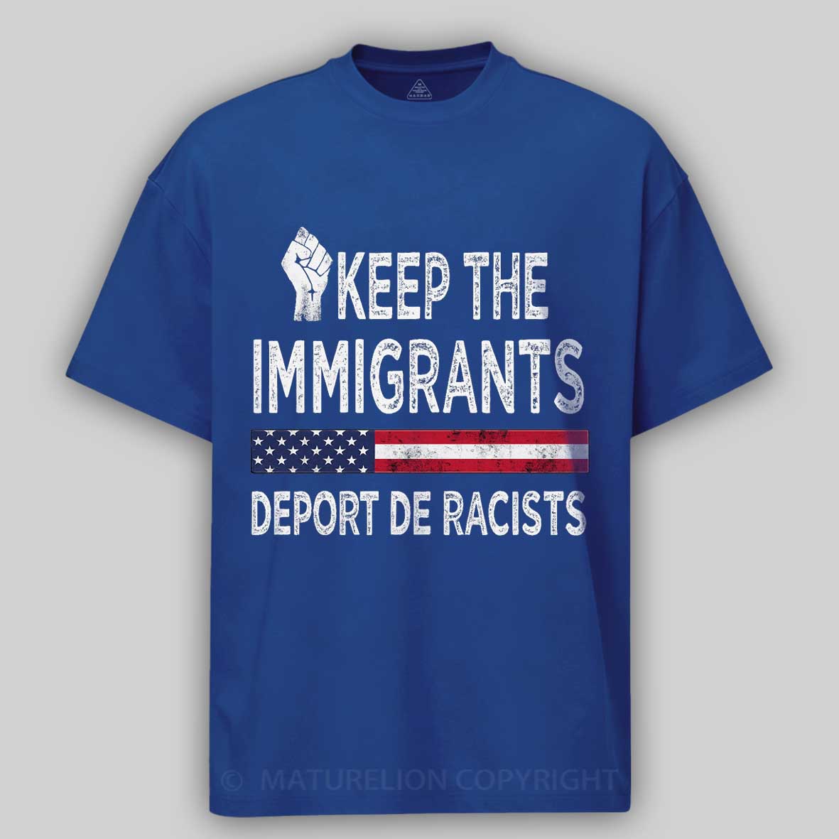 Maturelion The immigrants Cotton T-shirt