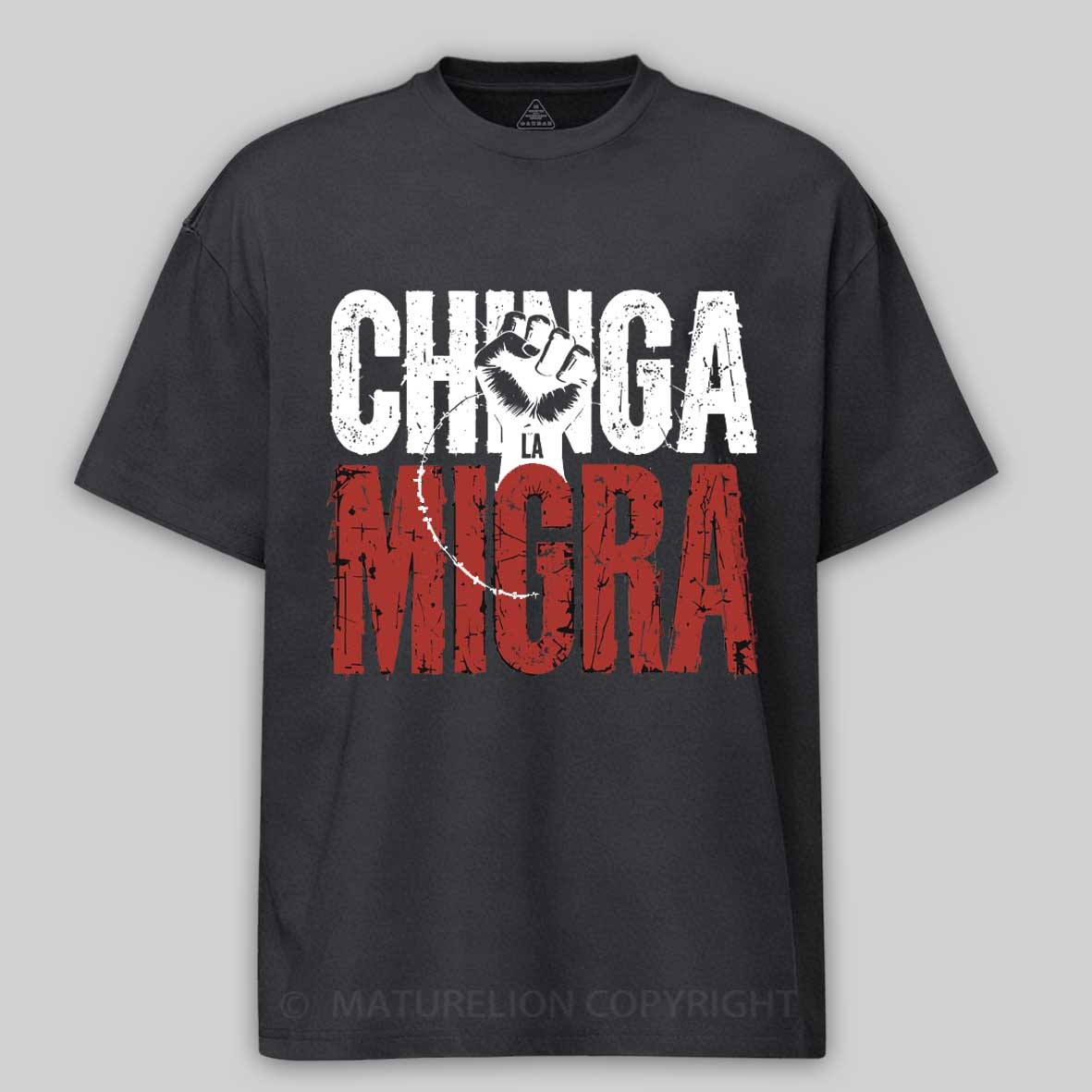 Maturelion Chinga La Migra Anti-ICE Cotton T-shirt