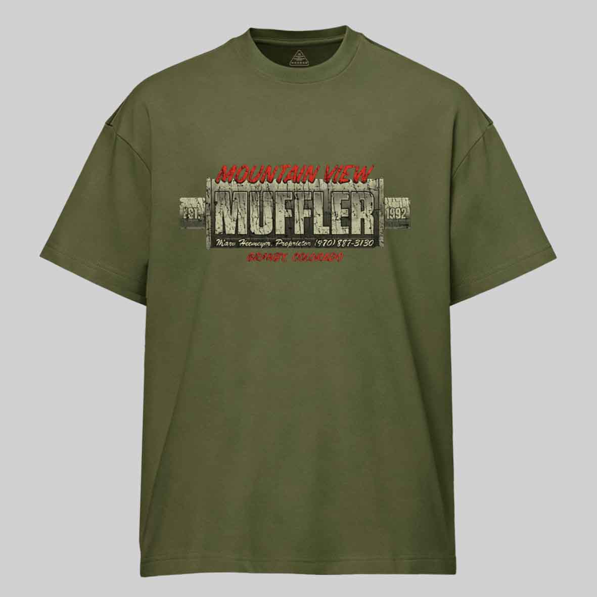 Maturelion Mountain View Muffler 1992 Cotton T-shirt